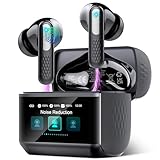 Auriculares Inalámbricos con Pantalla Táctil LED, 2025 Auriculares Bluetooth 5.4 HiFi Estéreo con HD