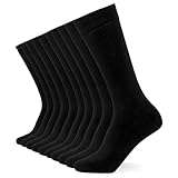 FM London Pack de 10 Calcetines Hombre - Negro, Negro, 39-45