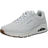 Skechers Uno Stand On Air, Zapatillas Hombre, White Durabuck Trim, 44 EU