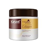 Karseell Colágeno Mascarilla Pelo, Maca Esencia Reparación Profunda Aceite de Argán