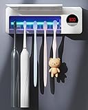 DSHOW Desinfectante para Cepillos De Dientes con UV, Soporte para Cepillo De Dientes