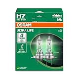 OSRAM ULTRA LIFE, H7, lámparas halógenas para faros (2 lámparas)