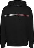 Tommy Jeans Sudadera Hombre Entry Graphic con Capucha, Negro (Black)