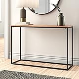 [en.casa] Mesa Consola Mueble de Entrada para Pasillo Recibidor Sala de Espera Metal/Tablero