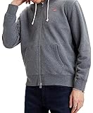 Levi's Zip Up, Sweatshirt para Hombre, Charcoal Heather XX, M
