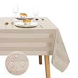 JIUZHEN Mantel de Mesa Impermeable Antimanchas con Efecto Loto