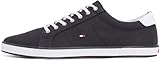 Tommy Hilfiger Zapatillas para Hombre Sneaker con Suela Vulcanizada, Azul