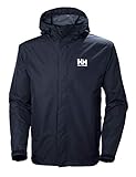 Helly Hansen Chaqueta de Lluvia Hombre Seven J – Cazadora Ligera con Capucha Fija y Puños Ajustables