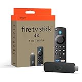 Amazon Fire TV Stick 4K, streaming compatible con Wi-Fi 6, Dolby Vision, Dolby Atmos y HDR10+