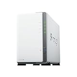 Synology DS223J NAS de Escritorio de 2 bahías, Blanco