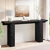 Tribesigns Mesa Consola para Pasillo, Consola recibidor de 160 cm en Color Negro de Madera
