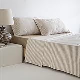 COTTON ARTean Juego de sabanas 135x190 / 200 ALTUBE Mostaza ALGODÓN 100% 180 Hilos