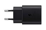 Samsung - Cargador USB C, Adaptador de Corriente de 25 W, ultrarrápido, Adaptador USB
