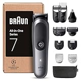Braun Recortadora Todo En Uno Series 7 AIO7545, Kit De Styling 12en1 Para Barba, Pelo, Orejas,