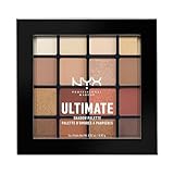 NYX Professional Makeup Paleta de Sombras de Ojos Ultimate Shadow Palette, 16 sombras larga duración