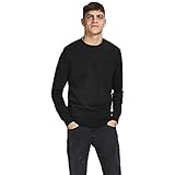 Jack & Jones Jjebasic Sweat Crew Neck Noos Sudadera, Negro, L Hombre