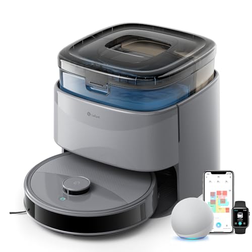 LEFANT M3 MAX Robot Aspirador y Fregasuelos 210min, Auto-Vaciado 3,2L, Auto-Lavado/Secado Mopa
