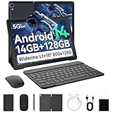 Laptok Android 14 Tablet 10 Pulgadas, 14GB +128GB+1TB, WiFi6/BT5.2/5000mAh, 8+5MP/1280 *