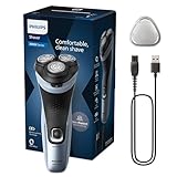 Philips Serie X3000 Afeitadora Eléctrica Hombre, Cortapatillas, 27 cuchillas, Cuida la piel