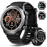 Atheewon Reloj Inteligente Hombre Mujer con Llamadas, 1.39" Militar Smartwatch