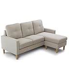 SWEET SOFA® - Sofá Chaise Longue Reversible Clin - Sofá de Diseño Moderno con Tapizado Antimanchas