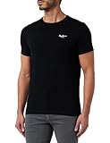 Pepe Jeans Original Basic 3 N Camisetas, Negro (Black), L para Hombre