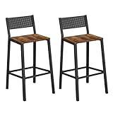 VASAGLE Taburete de Bar, Juego de 2