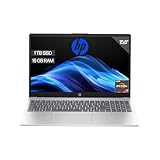 HP Ordenador portátil 15.6" FHD (AMD Ryzen 7-7730U, 16 GB RAM, 1TB SSD, Teclado QWERTY Español
