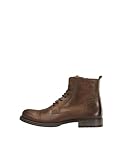 JACK & JONES - Jfwrussel Leather Cognac 19, Botas Estilo Motero Hombre, Marrón (Cognac Cognac)