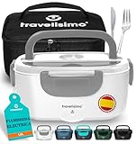 TRAVELISIMO Fiambrera Electrica 80W Taper Electrico para Comida 1,5L