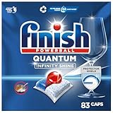 Finish Powerball Quantum Infinity Shine Pastillas para el Lavavajillas, limpieza potente