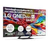 LG 55QNED93A6A - TV 55", 4K QNED EVO, Smart TV, WebOS 25, Procesador Potente e Inteligente