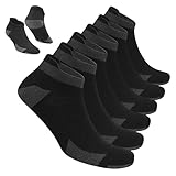 BLITZSOX Calcetines Deportivos Hombre Tobilleros Acolchados Transpirables Algodón Calcetines Cortos