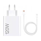 XIAOMI 120W HyperCharge Combo (Type-A) - Cargador de 120W, Puerto USB, Cable USB-C,