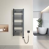 Heilmetz Secatoallas eléctrico 100x40 cm,Toallero electrico baño con termostato Digital