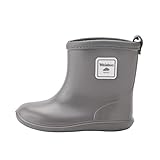 Weishuo Botas de Agua para Niños Unisex Bota de Goma Impermeable