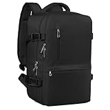 Hayayu Mochila Viaje Cabina Avion 40x20x25, Equipaje De Mano Orificio De Carga Y Bolsillo Antirrobo