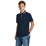 Jack & Jones Jjepaulos Polo Ss Noos Polo, Hombre, Marino, XL