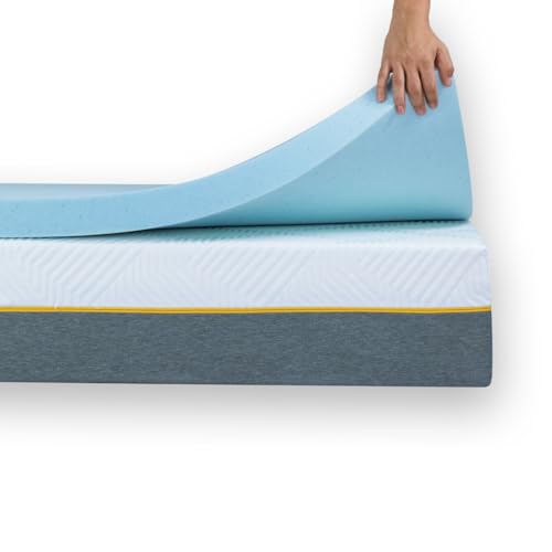 Ferlex - Topper Viscoelástico 5 cm | Partículas de Gel | Sobrecolchón | Topper para colchón y sofá