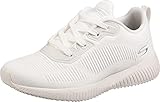 Skechers Bobs Squad Tough Talk, Zapatillas Mujer, White Engineered Knit, 39 EU