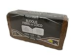 NATURPLANT. Sustratos Ecológicos - Bloque Fibra de Coco 650 Gramos. 10L. Sustrato - Coco Grow
