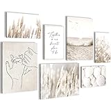 Novart Set Cuadros Decorativos - COMPLETAMENTE LISTO PARA COLGAR - Imágenes - Boho Playa