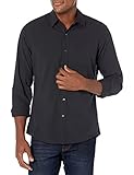 Amazon Essentials Camisa de Popelín de Manga Larga y Ajuste Entallado Hombre