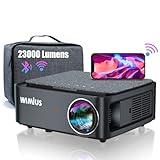 Proyector WiFi Bluetooth 4K, 32000 Lúmenes WiMiUS Proyector WiFi Bluetooth Full HD 1080P Nativo