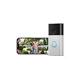 Ring videotimbre con batería (Battery Video Doorbell), con vídeo HD de cuerpo entero