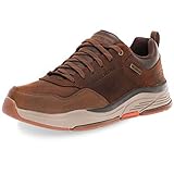 Skechers BENAGO HOMBRE, Zapatillas para Hombre, Dark Brown Waterproof Leather