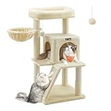 Feandrea Árbol de Gatos, Torre para Gatos Grandes, Beige PCT51M