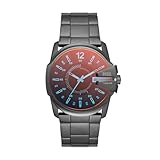 Diesel Reloj Master Chief Series para Hombre, movimiento de fecha a tres agujas