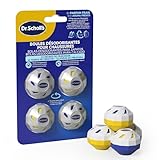 Dr. Scholl's Bolas desodorantes x4 Mantienen tus zapatos, bolsos de deporte y mochilas