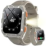 Blackview Reloj Inteligente Hombre Militar - GPS, Linterna, Brújula, AI, 1.91"